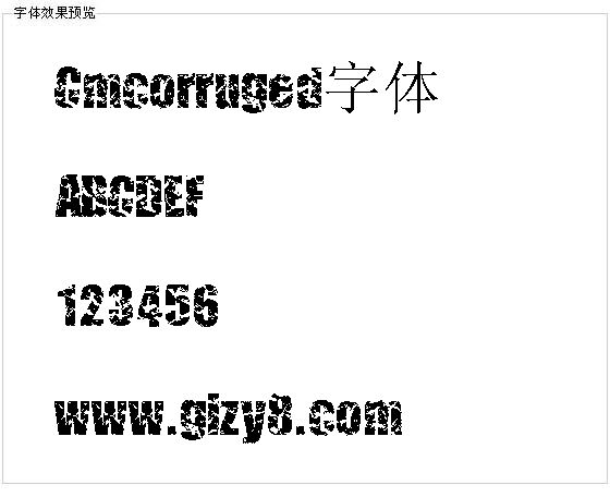 Cmcorruged字体