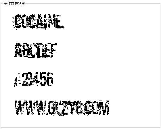 cocaine字体