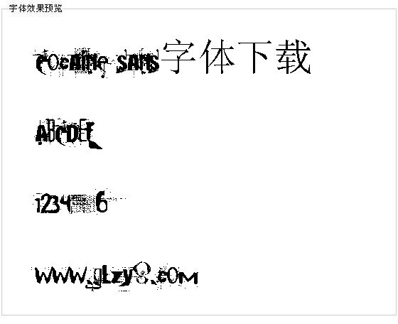 Cocaine sans字体下载