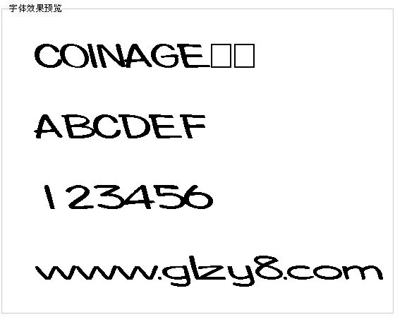 COINAGE字体