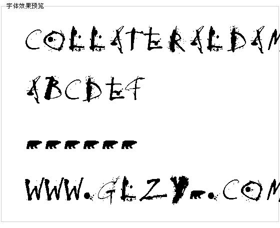 Collateraldamage字体