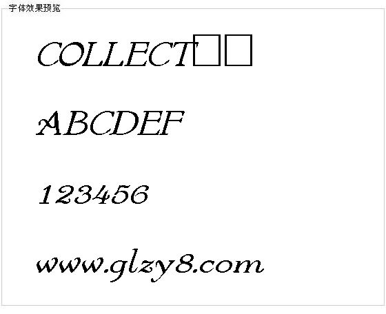 COLLECT字体