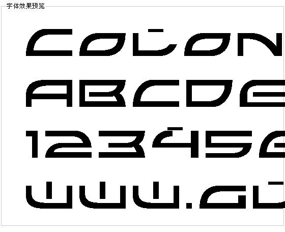 Colony Wars字体