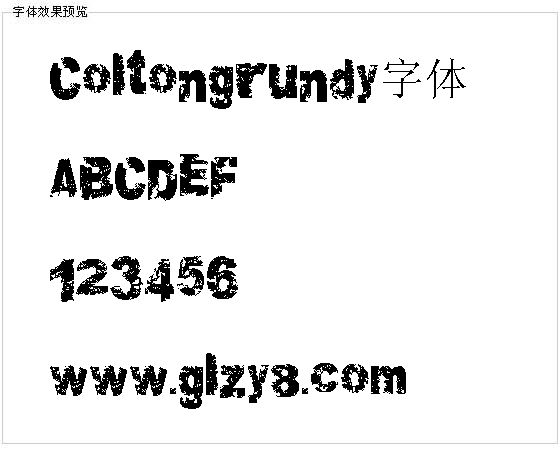 Coltongrundy字体