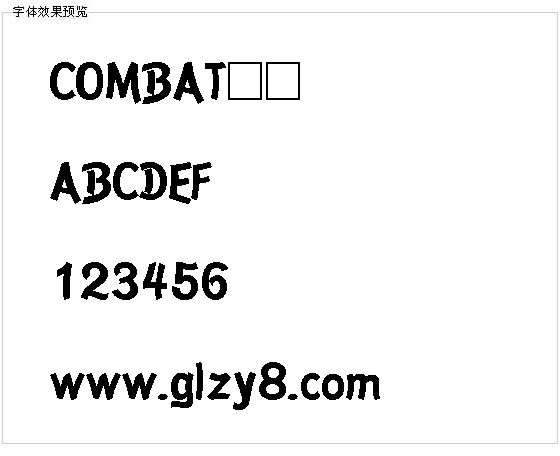 COMBAT字体