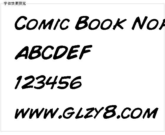 Comic Book Normal字体