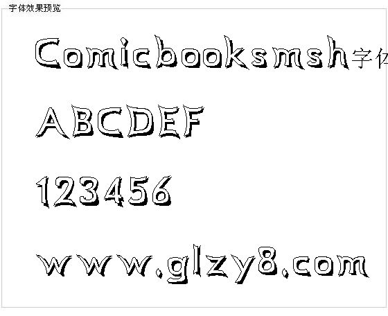 Comicbooksmsh字体