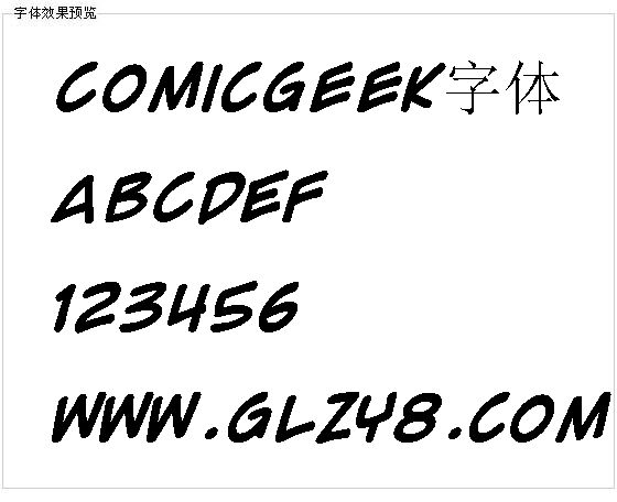 ComicGeek字体