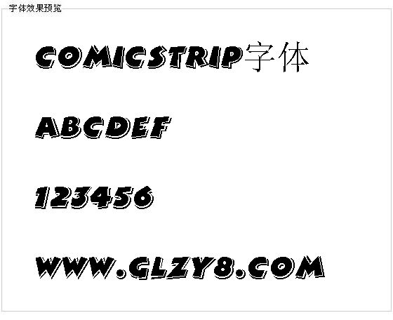 comicstrip字体