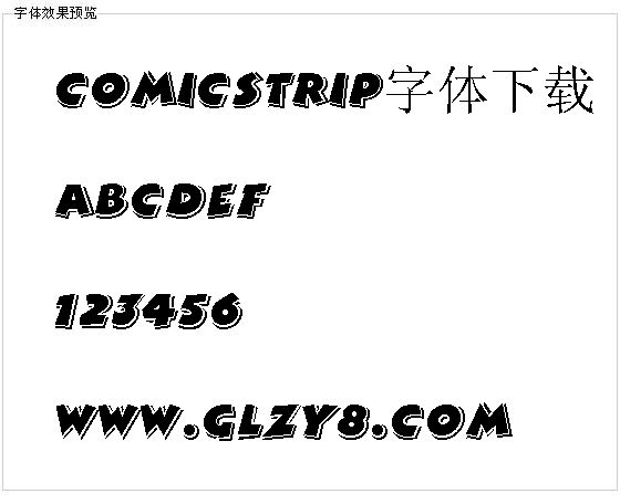 Comicstrip字体下载