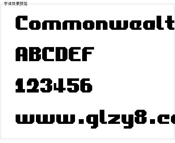 Commonwealth2字体