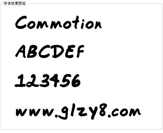 Commotion字体