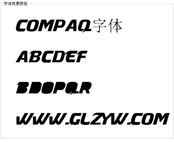 Compaq字体