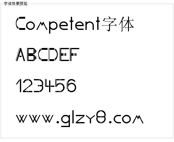 Competent字体