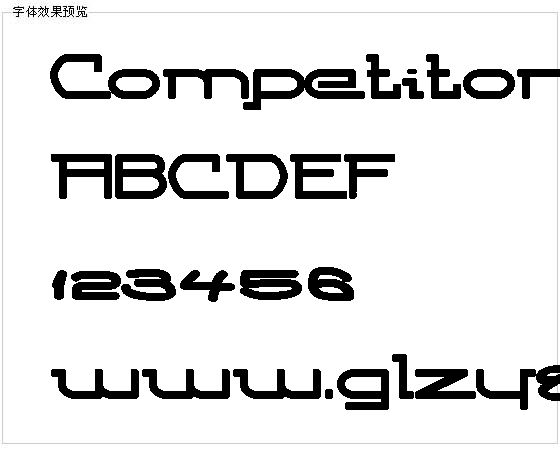 Competitor字体