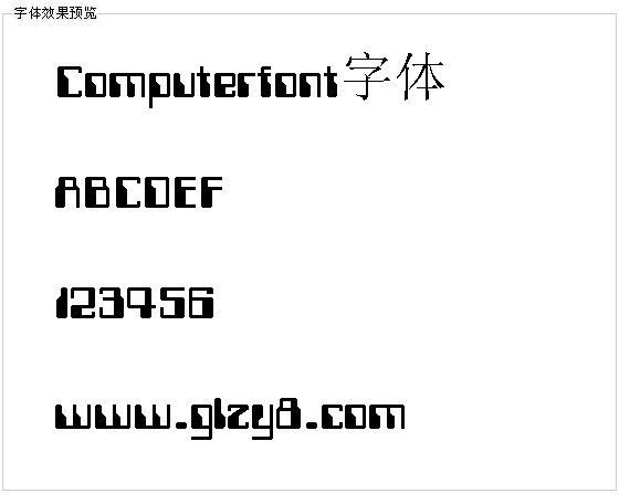 Computerfont字体