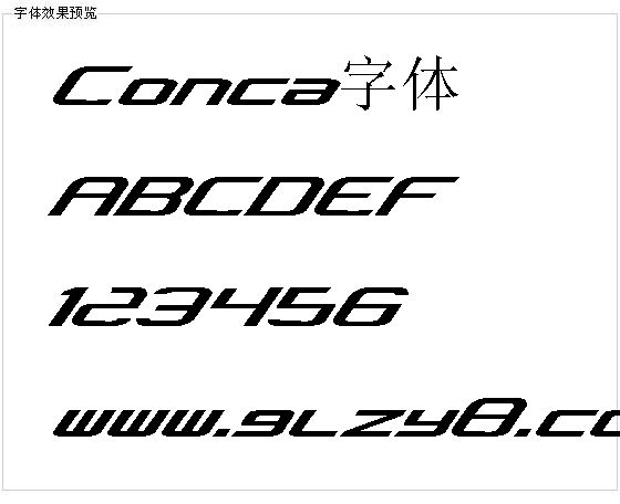 Conca字体