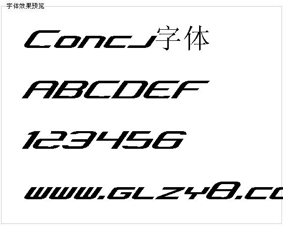 Concj字体