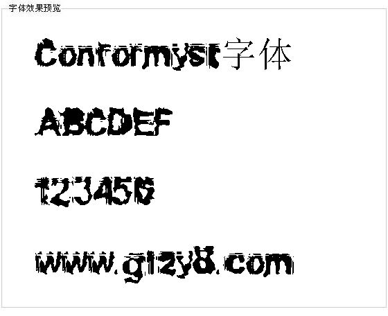 Conformyst字体