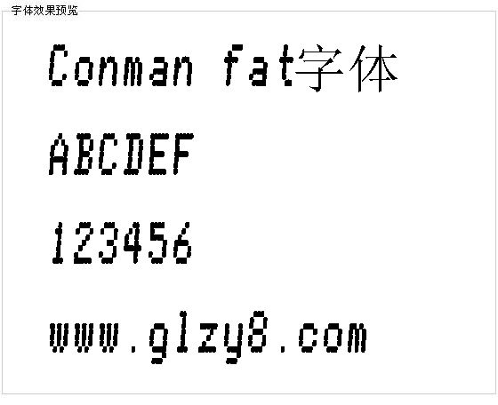 Conman fat字体