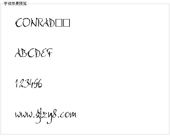 CONRAD字体