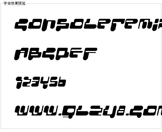 Consoleremix字体