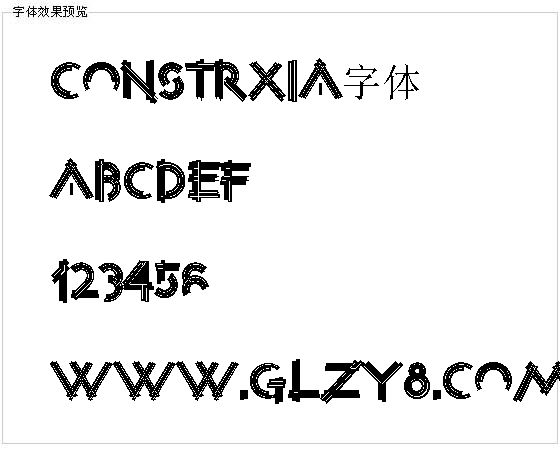 Constrxia字体