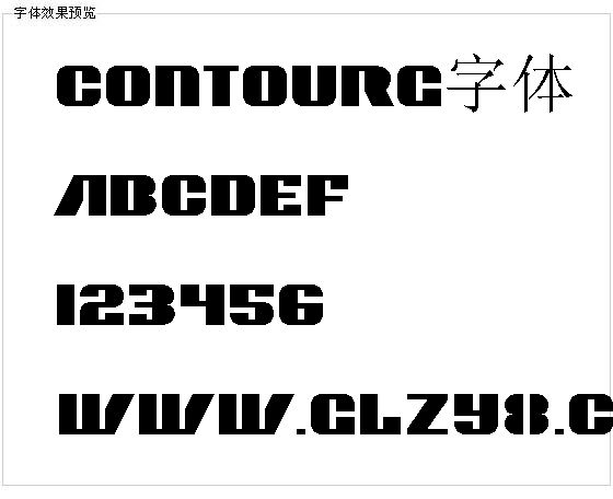 Contourg字体