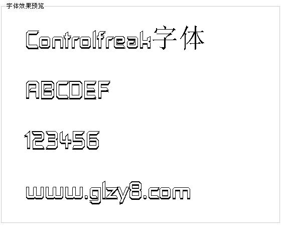 Controlfreak字体