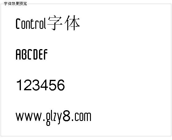 Control字体