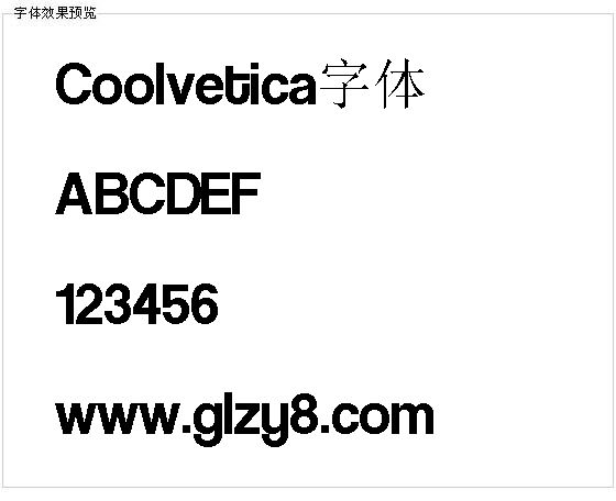 Coolvetica字体