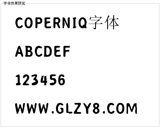 Coperniq字体