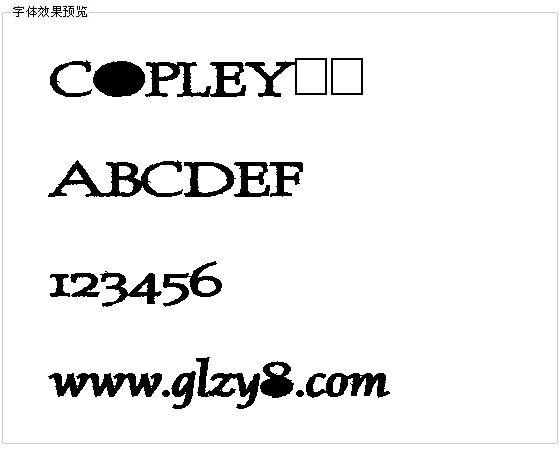 COPLEY字体