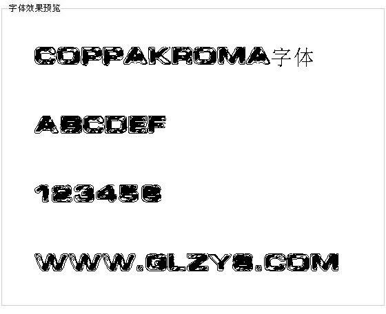 Coppakroma字体