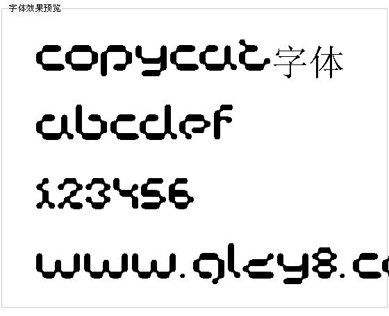 Copycat字体