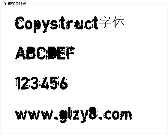 Copystruct字体