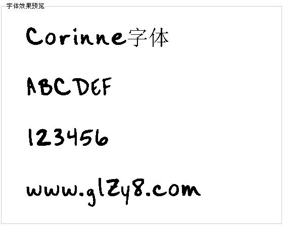 Corinne字体