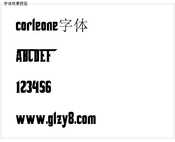 corleone字体