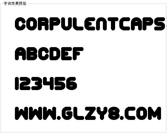 Corpulentcaps字体