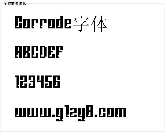 Corrode字体