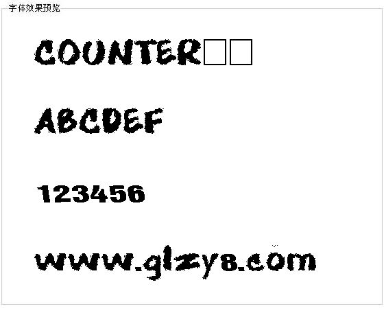 COUNTER字体