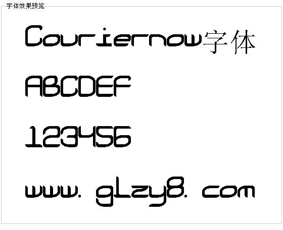 Couriernow字体