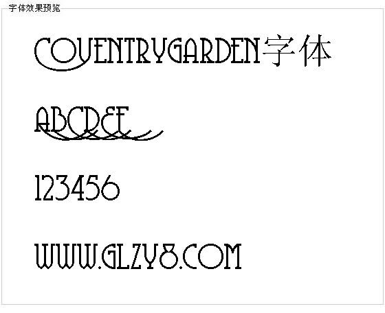 Coventrygarden字体