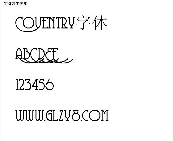 Coventry字体
