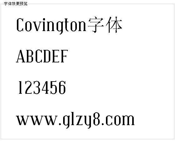 Covington字体