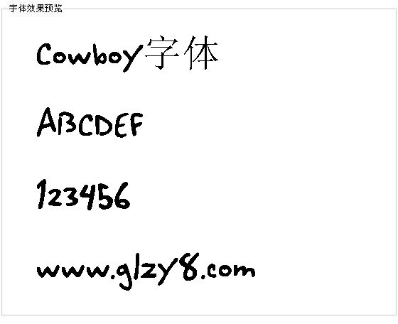 Cowboy字体