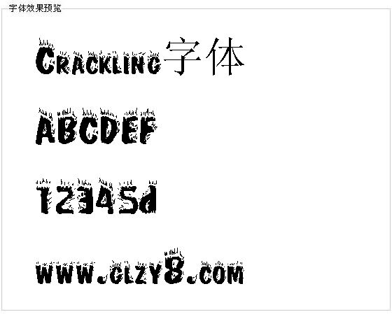 Crackling字体