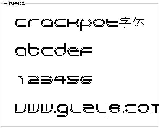 Crackpot字体