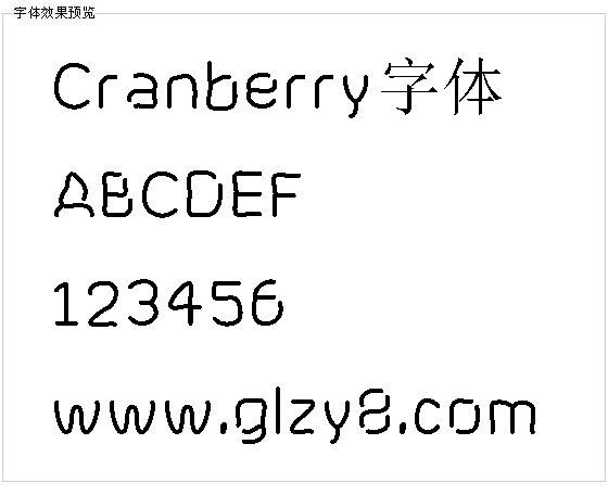 Cranberry字体