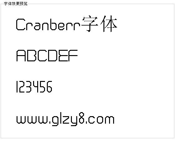 Cranberr字体